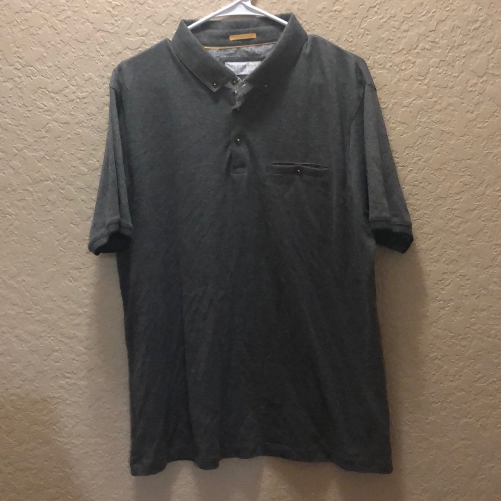 Cactus Man XL gray polo shirt